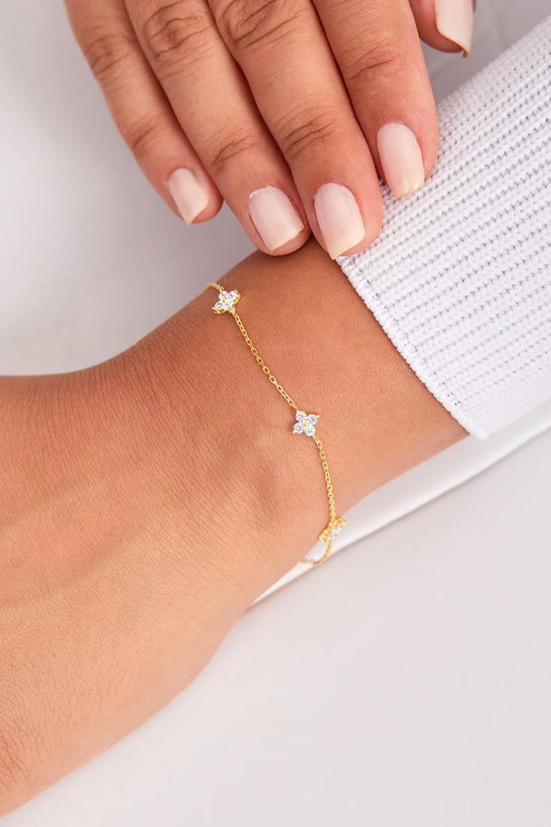 Glücks-Kleeblatt Armband