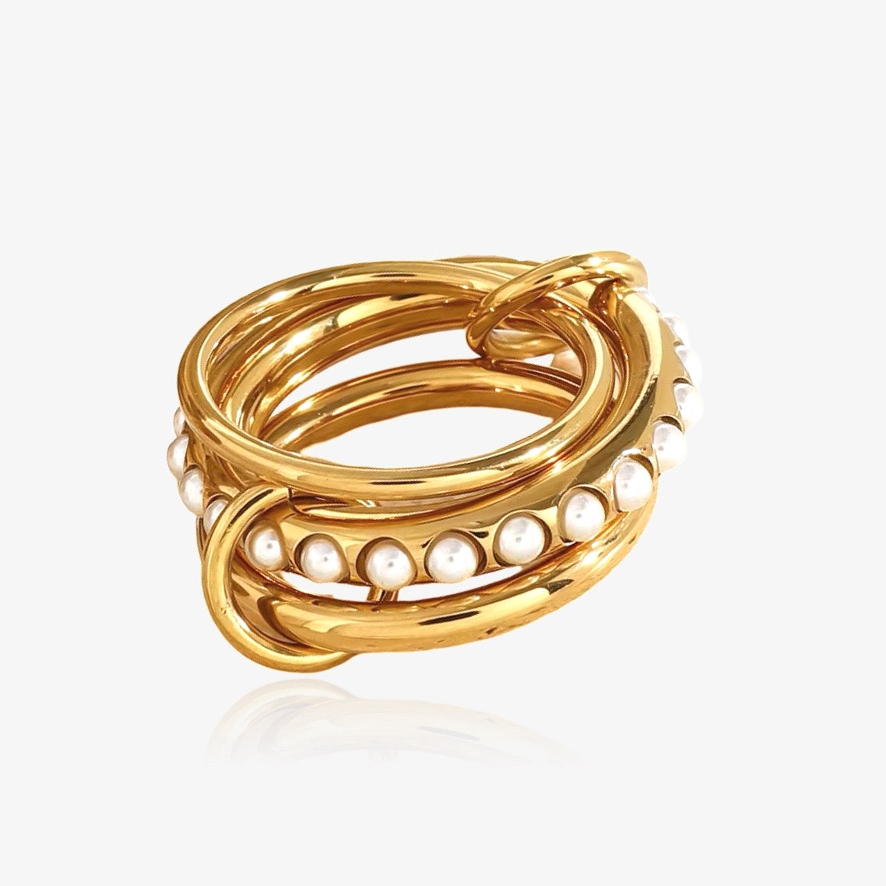 CONNECTION Triple Pearl Ring