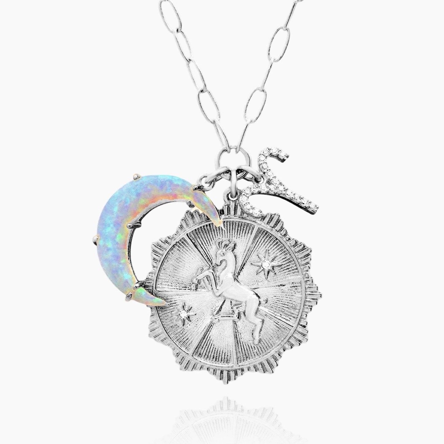 Sternzeichen Opal Halskette