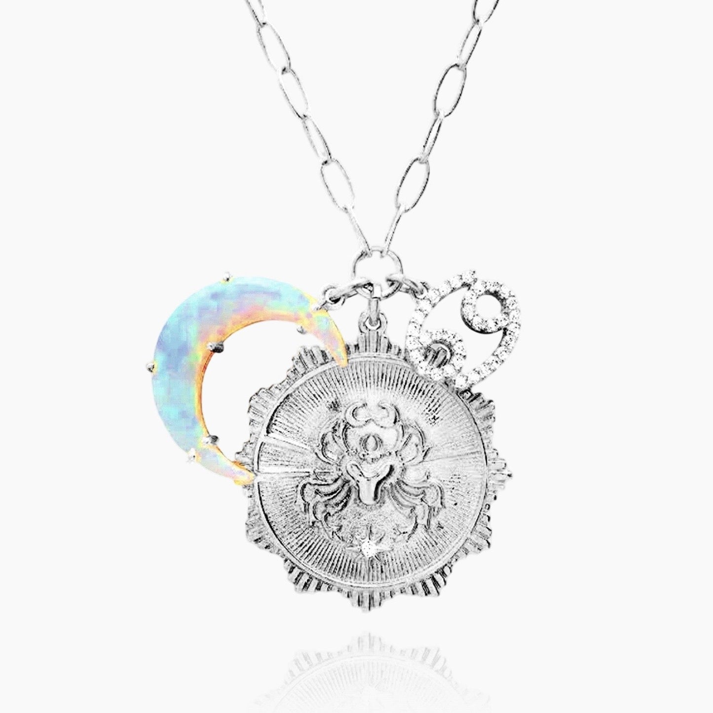 Sternzeichen Opal Halskette