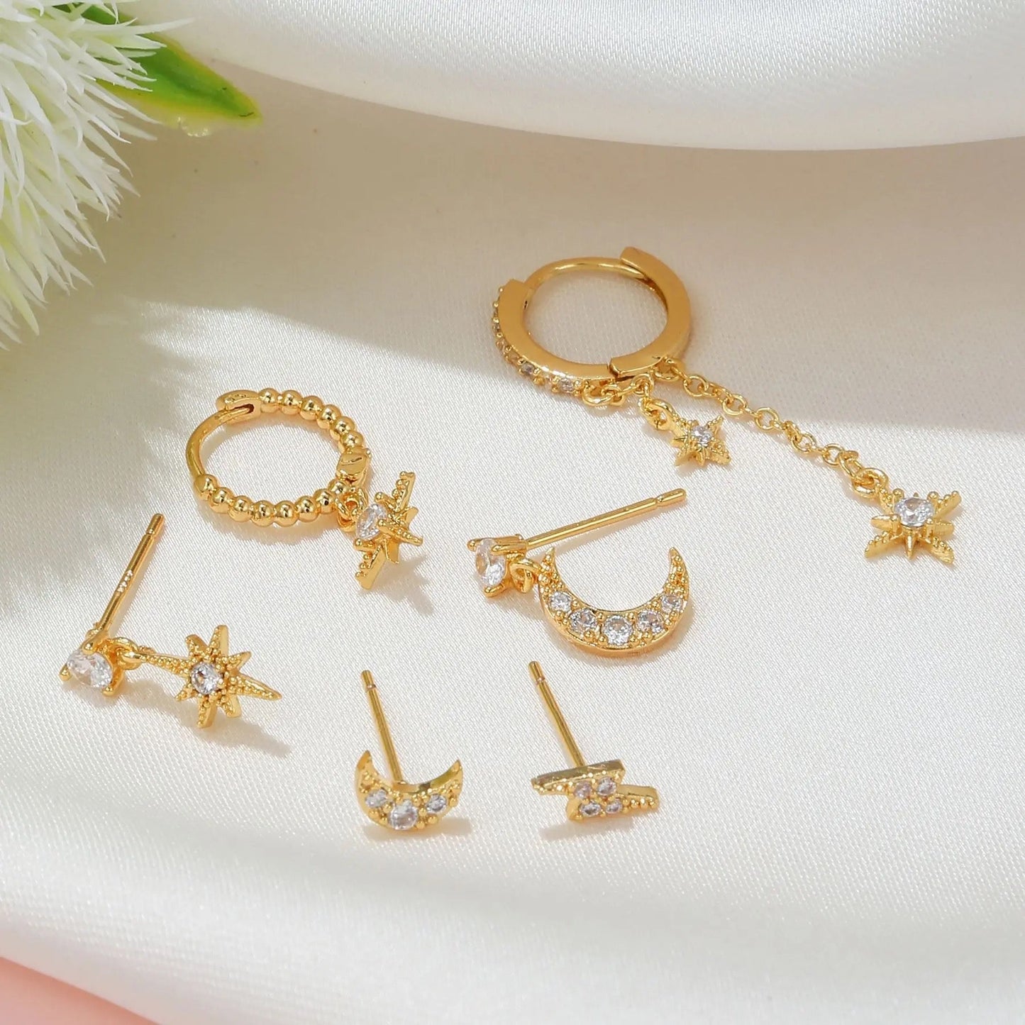Starry Night Earrings Set no