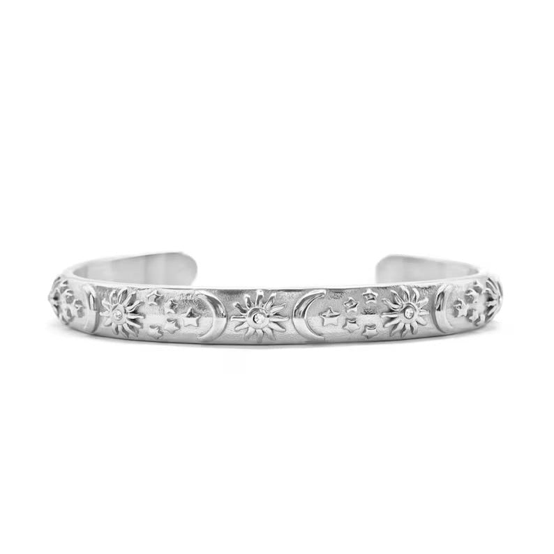 Sun And Moon Bangle Bracelet