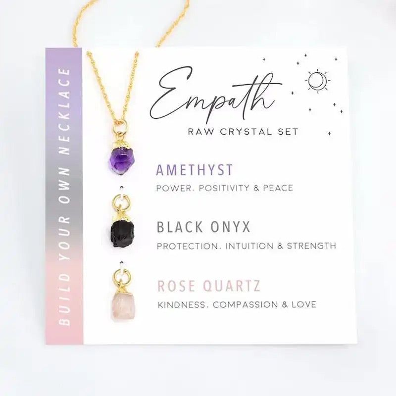 Affirmations-Halskette aus Rohkristall – Schmuck mit positiver Energie