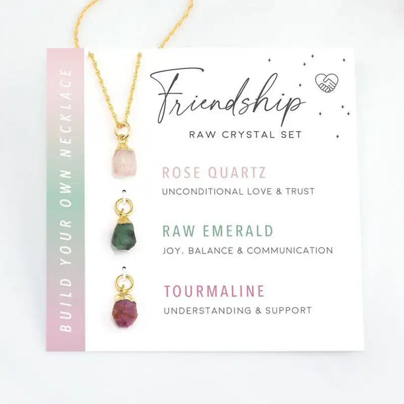 Affirmations-Halskette aus Rohkristall – Schmuck mit positiver Energie