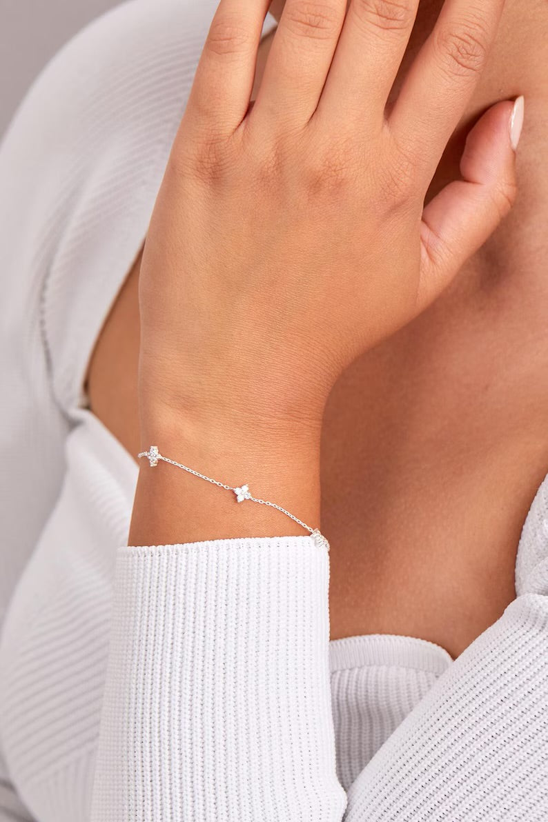 Glücks-Kleeblatt Armband