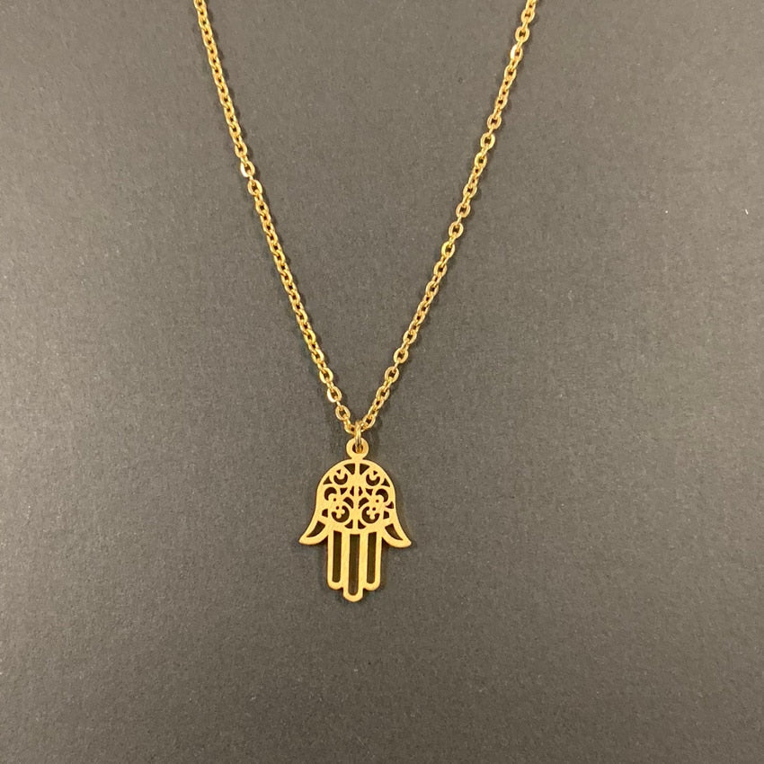 Hamsa-Hand-Halskette
