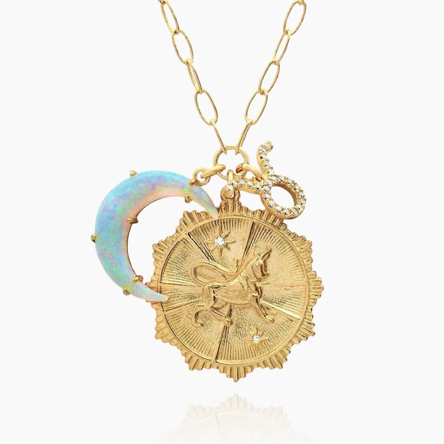 Sternzeichen Opal Halskette