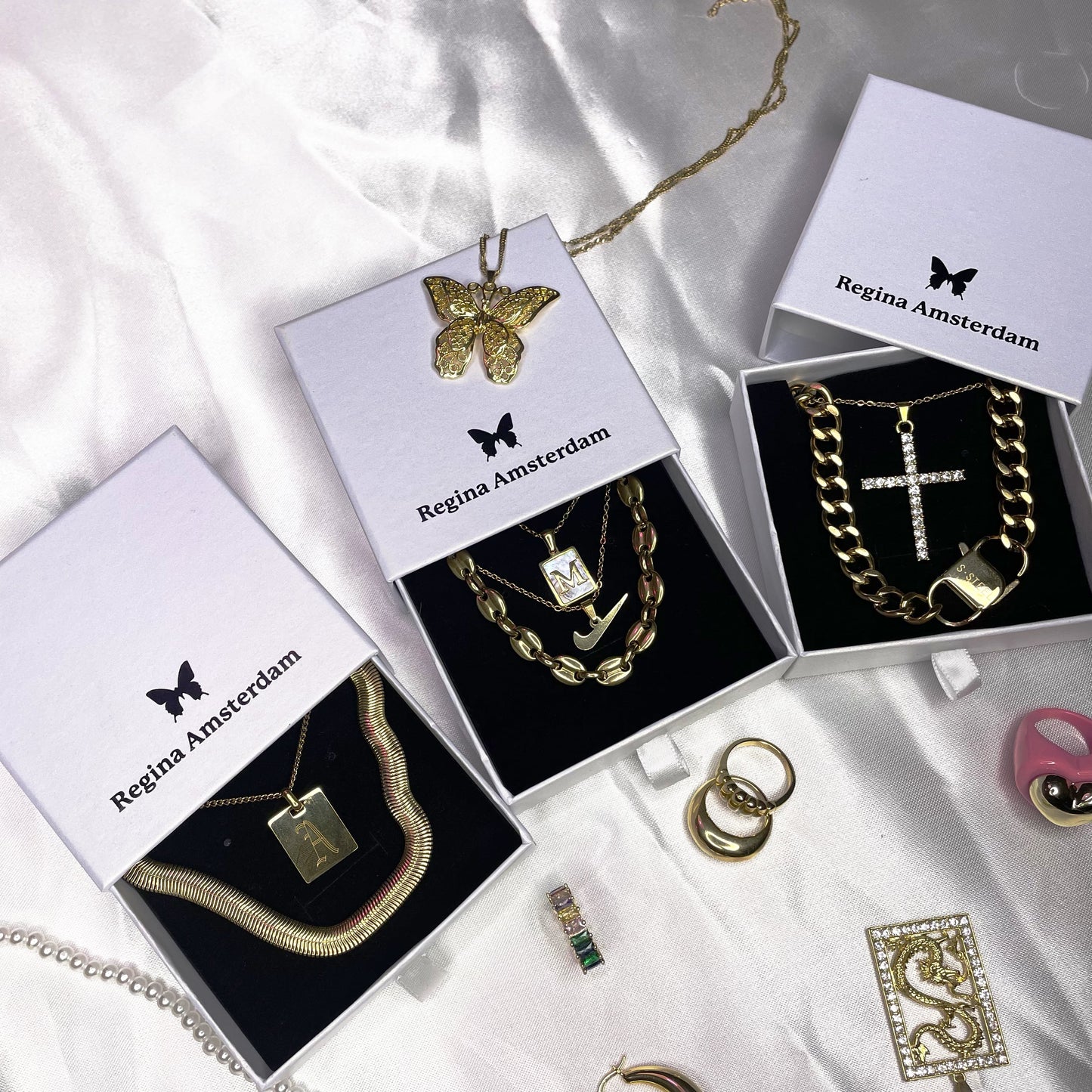 Pearl Initial (Gold & Silver)