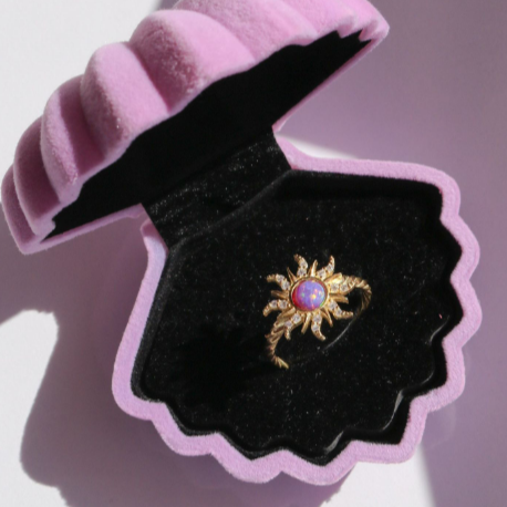 Adjustable Rapunzel Opal Ring – Magical Jewelry Piece