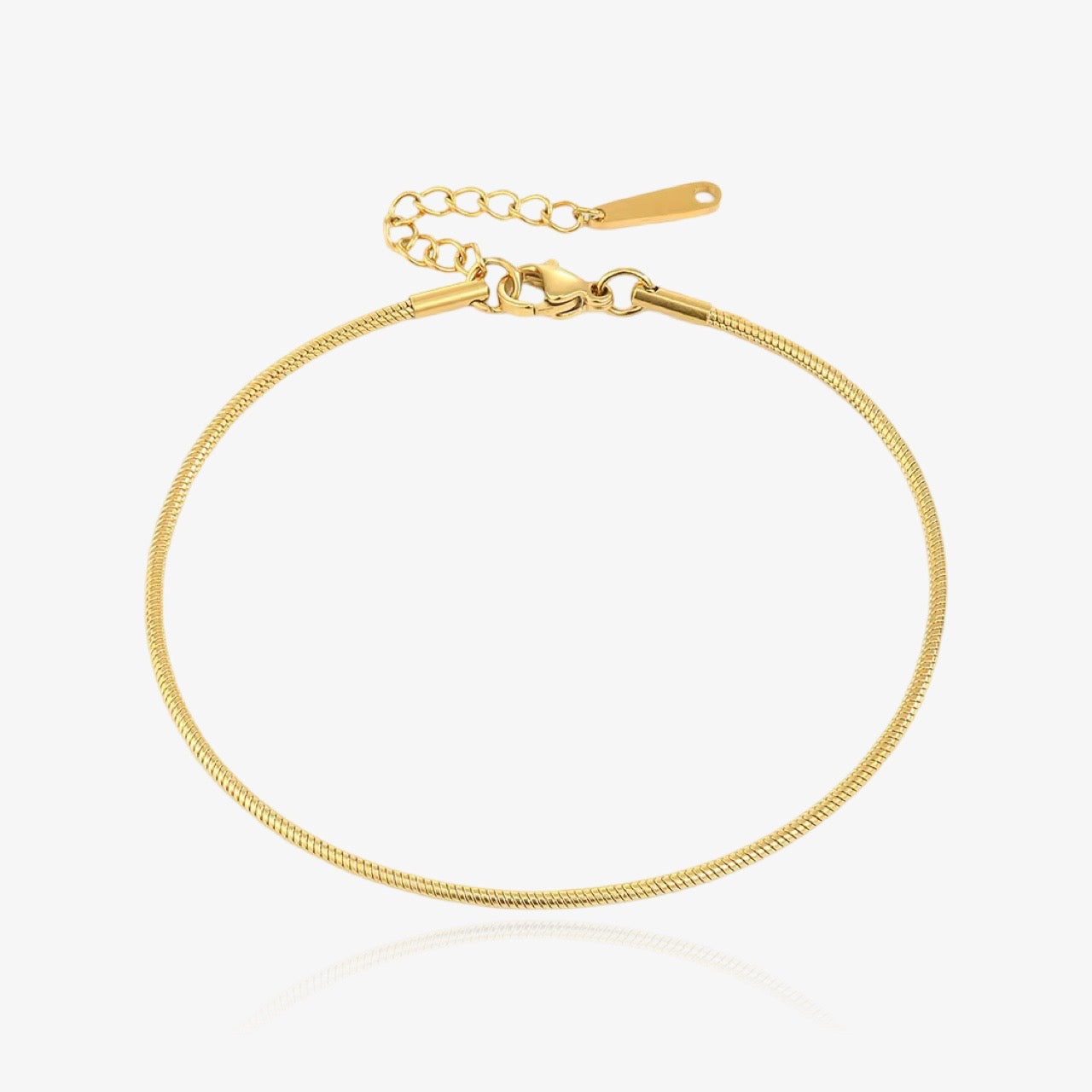 Waterproof gold chain anklet with summer shine – Loveness