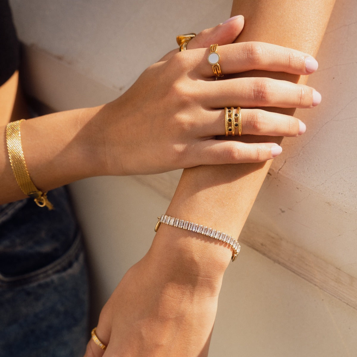 Detailaufnahme des Anthea Rings Gold
