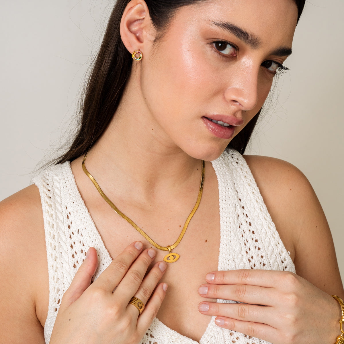Blitz Cut-Out Ring Gold in Geschenkbox