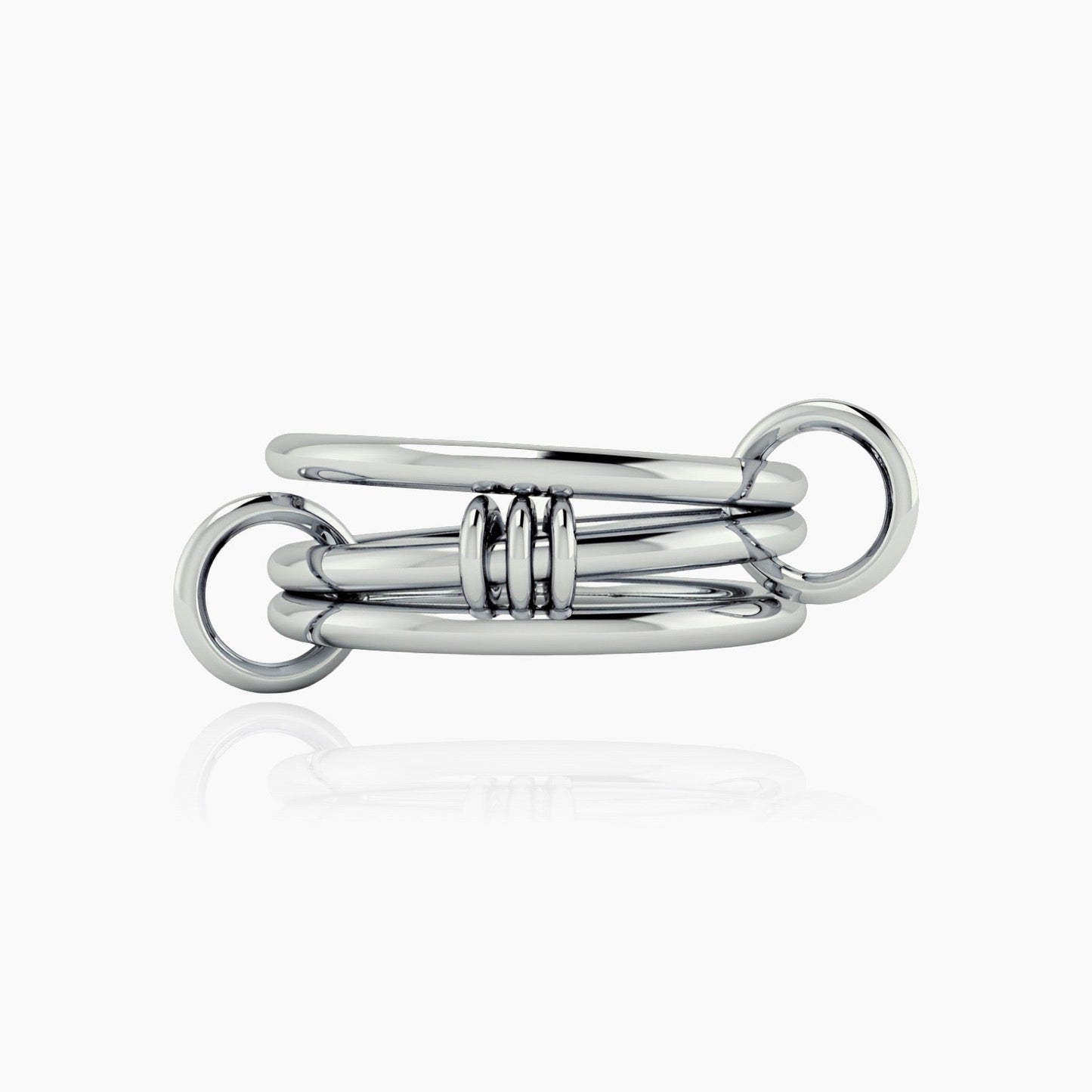 Connection ring showing fidget movement for stress relief