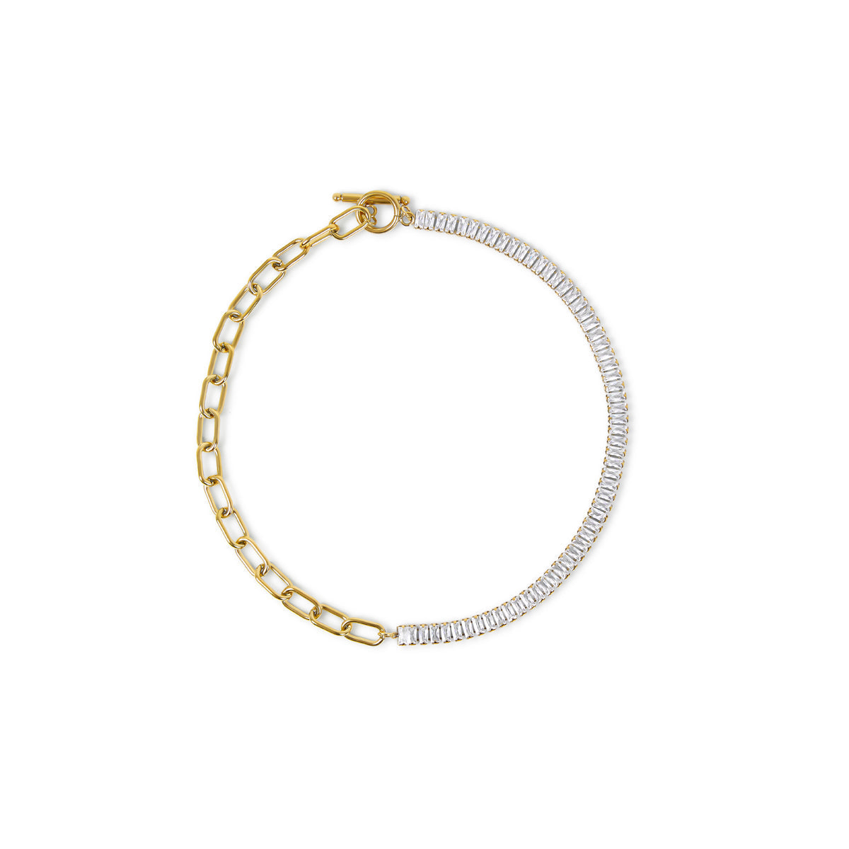 Cordelia Toggle Halskette Gold – Vorderansicht