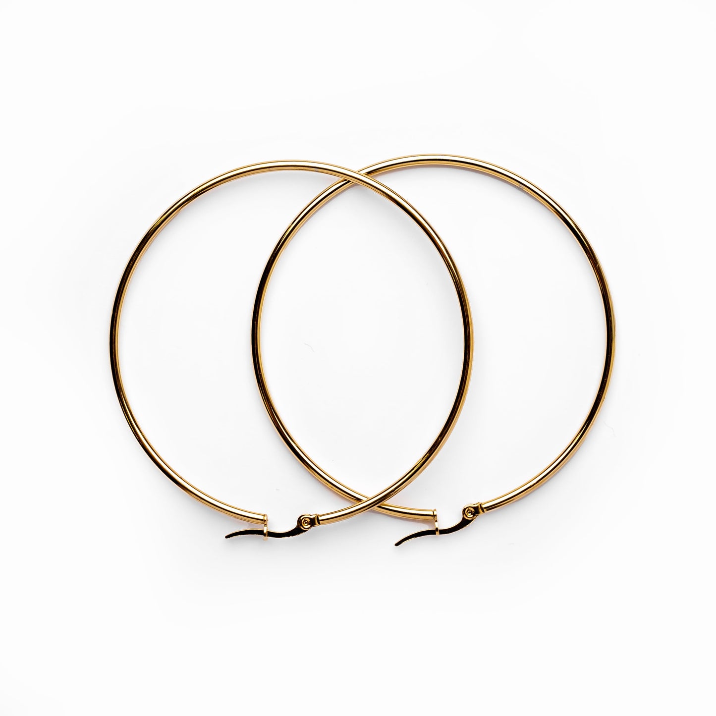 Creolen Gold 20 mm – Vorderansicht