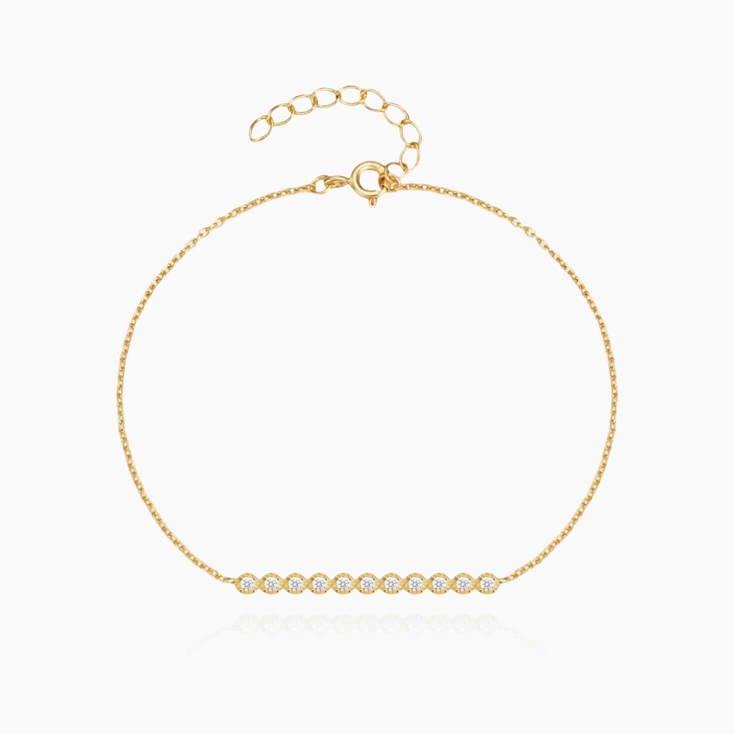 Waterproof silver crystal bracelet in 925 silver – Loveness