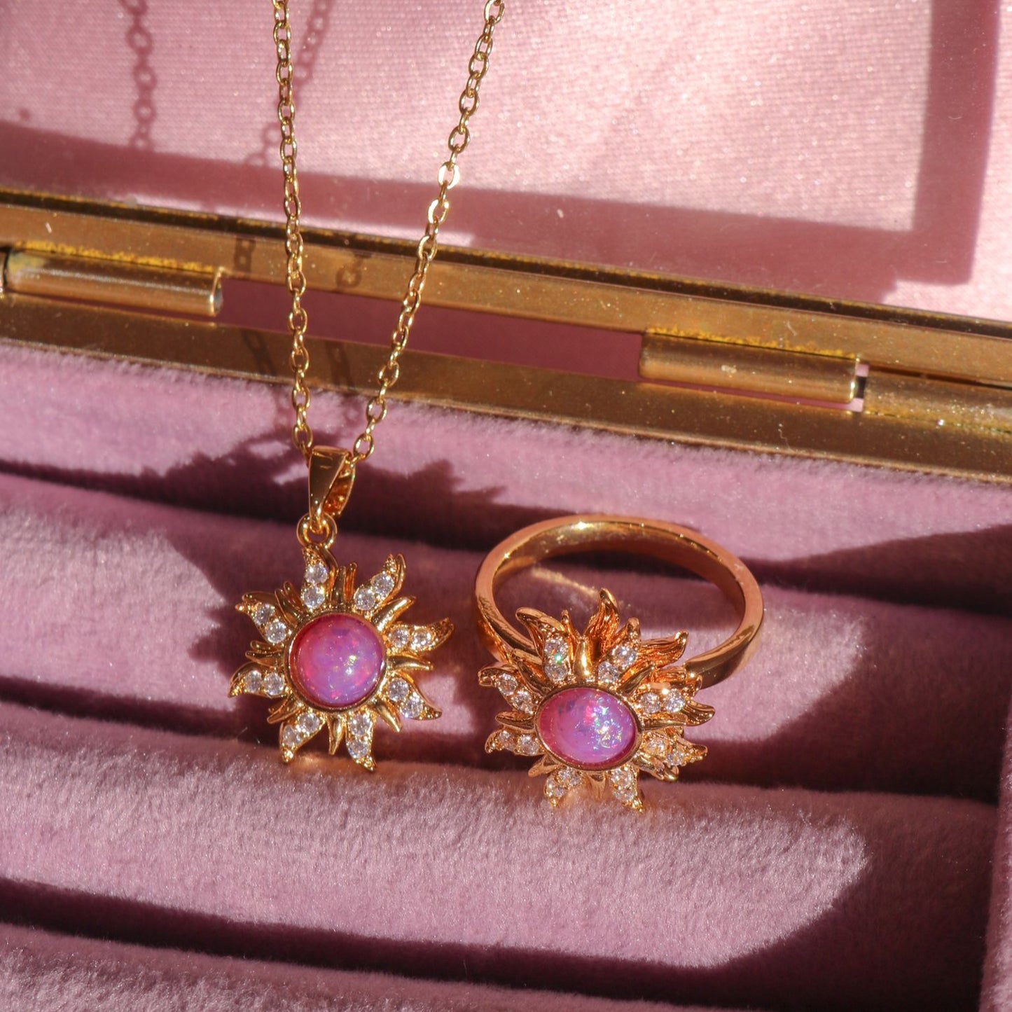 Adjustable princess sun ring inspired by Rapunzel’s magic
