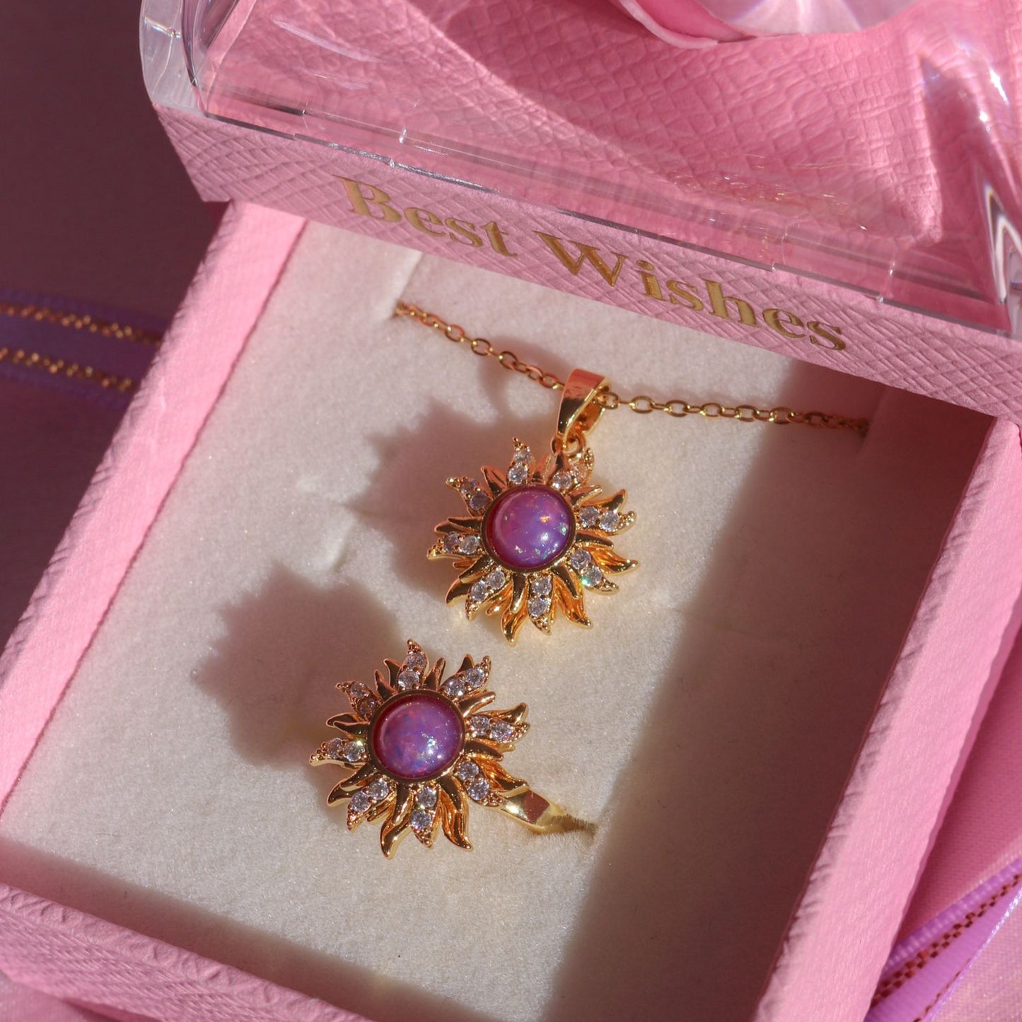 Enchanted spinning sun ring for her – Rapunzel princess style