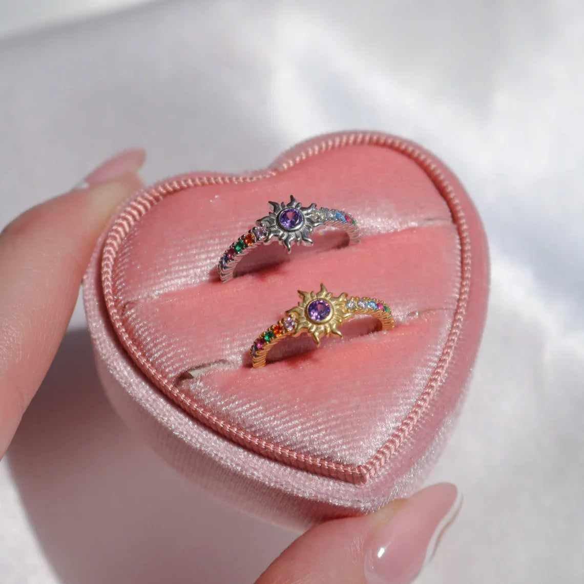 Fairy Tale Colorful Sun Adjustable Ring – Princess Jewelry