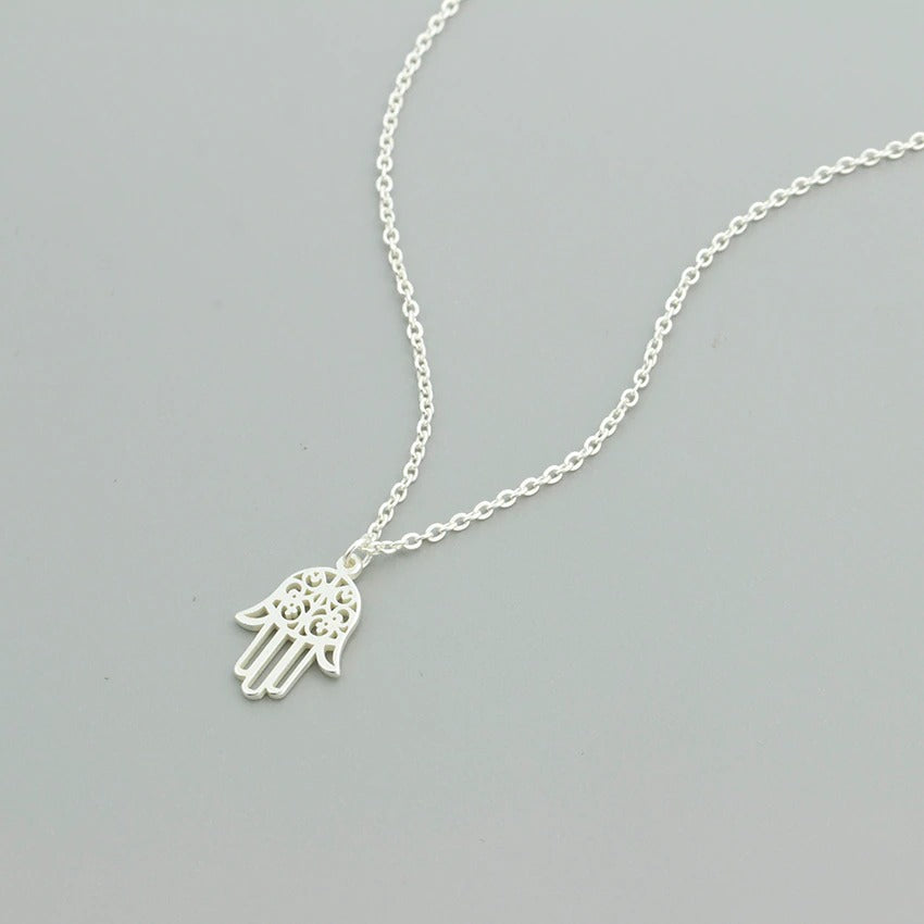 Hamsa necklace presented as a spiritual gift