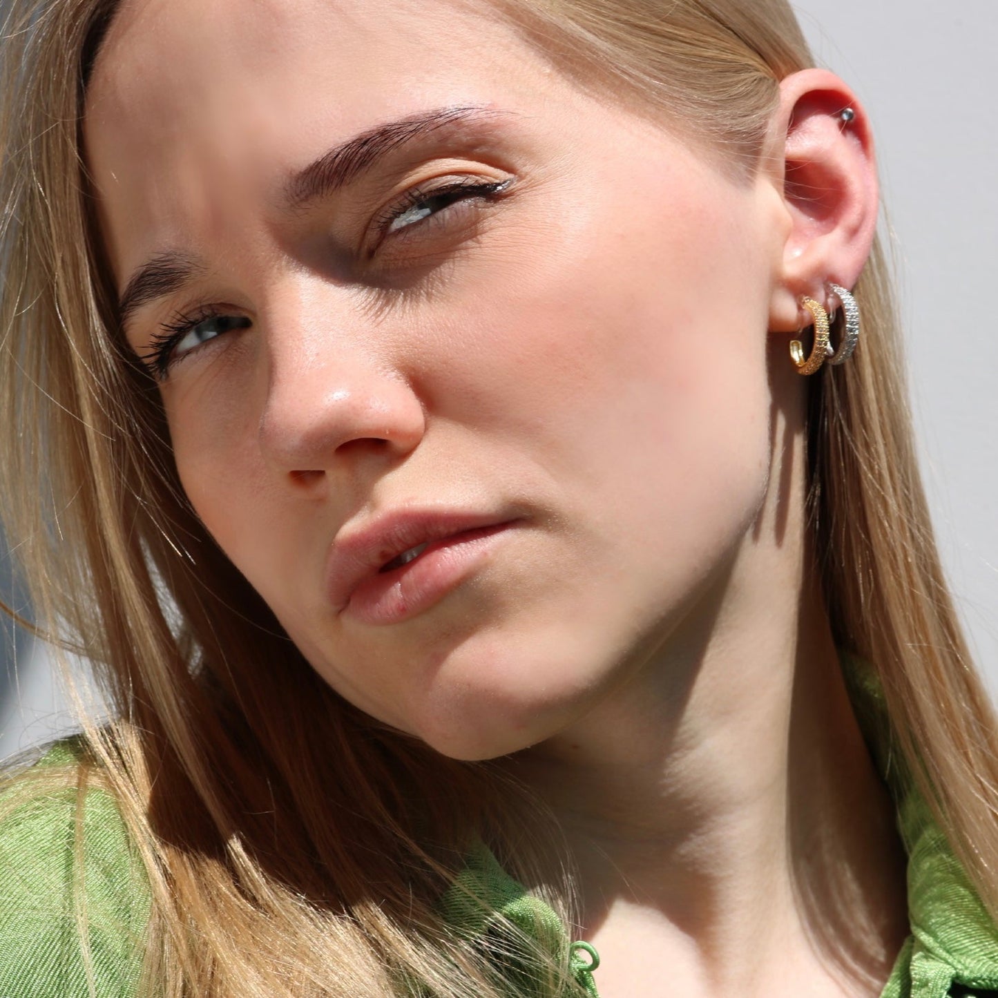 Sparkly Hoop Earrings