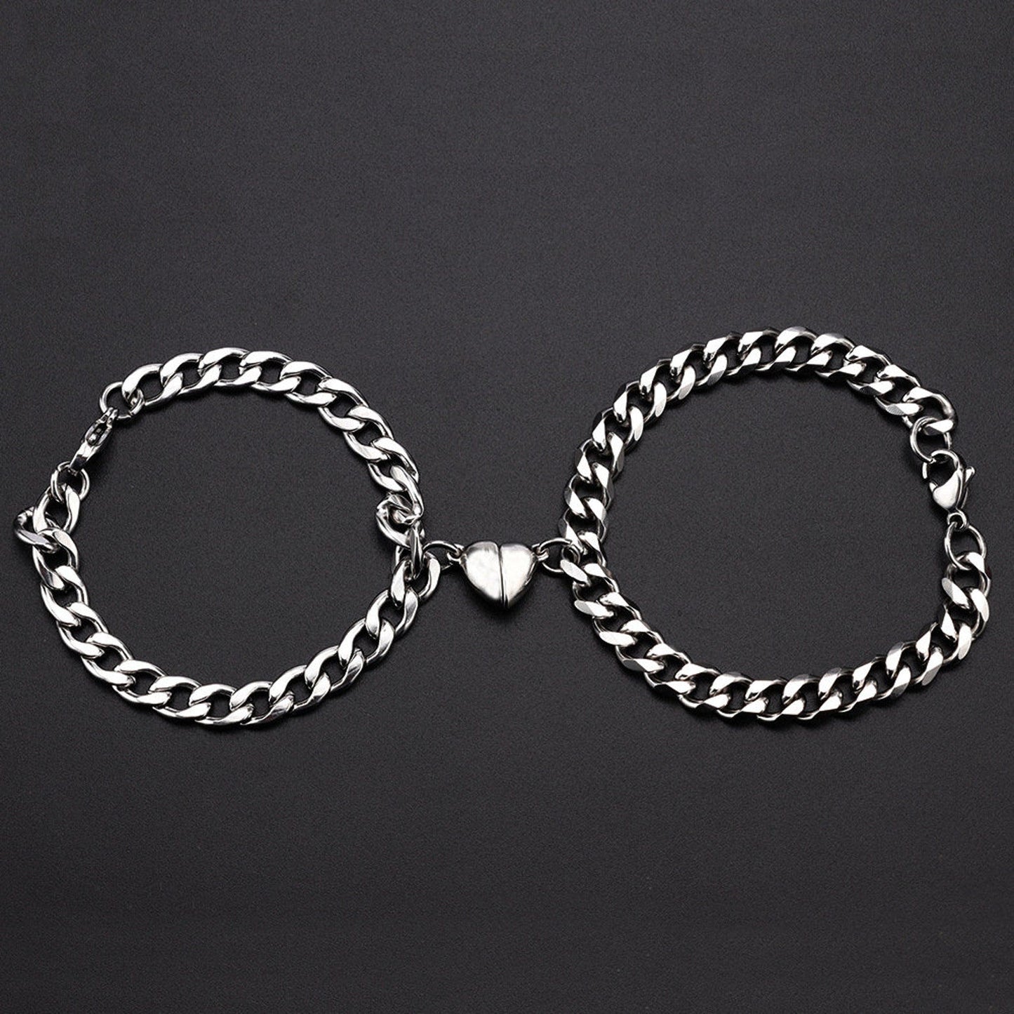 Magnetic couple bracelets given on anniversary