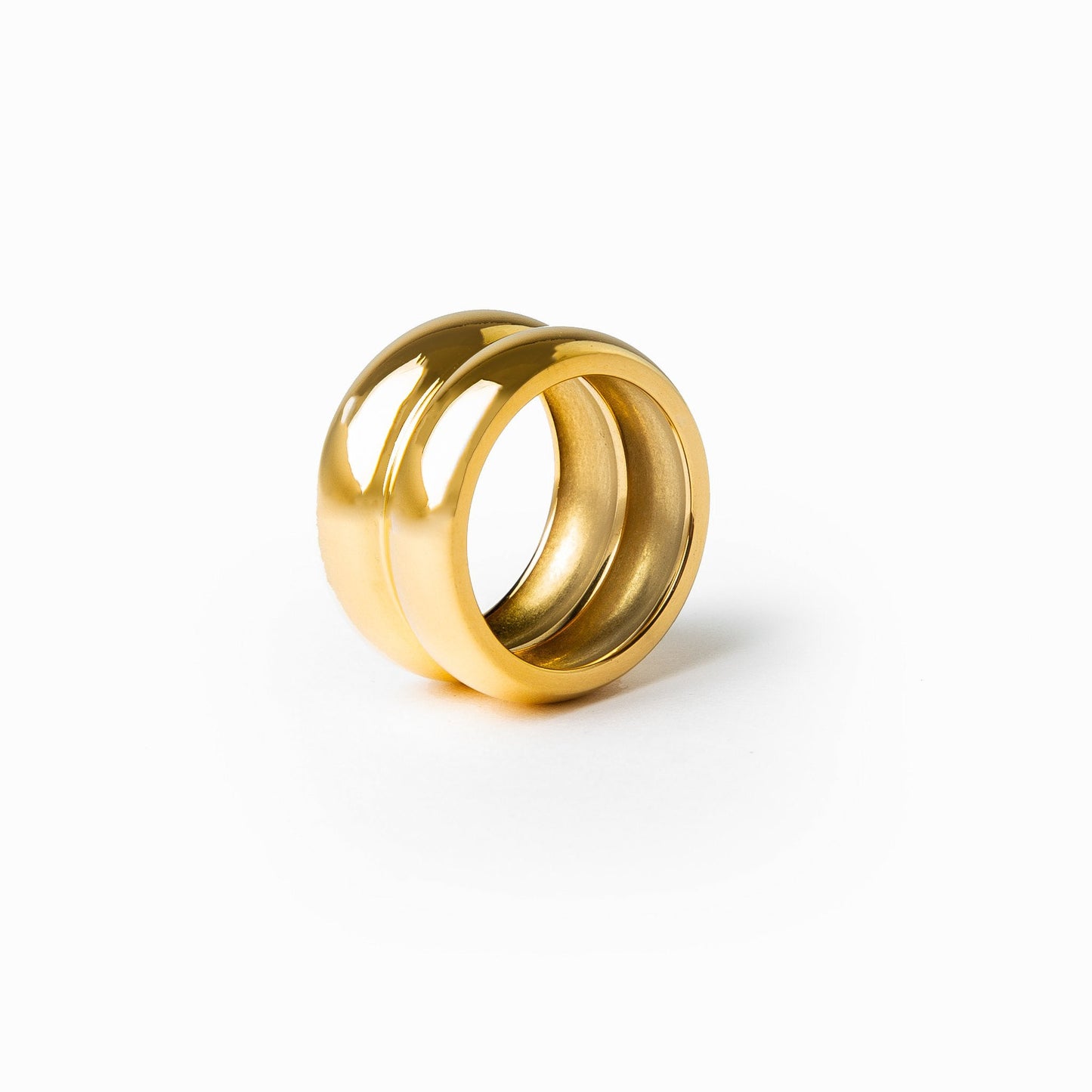 Metera Chunky Ring Gold – Vorderansicht