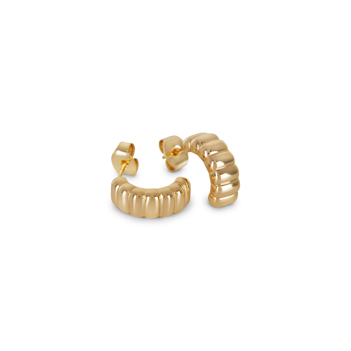 Nala Creolen Gold – Vorderansicht