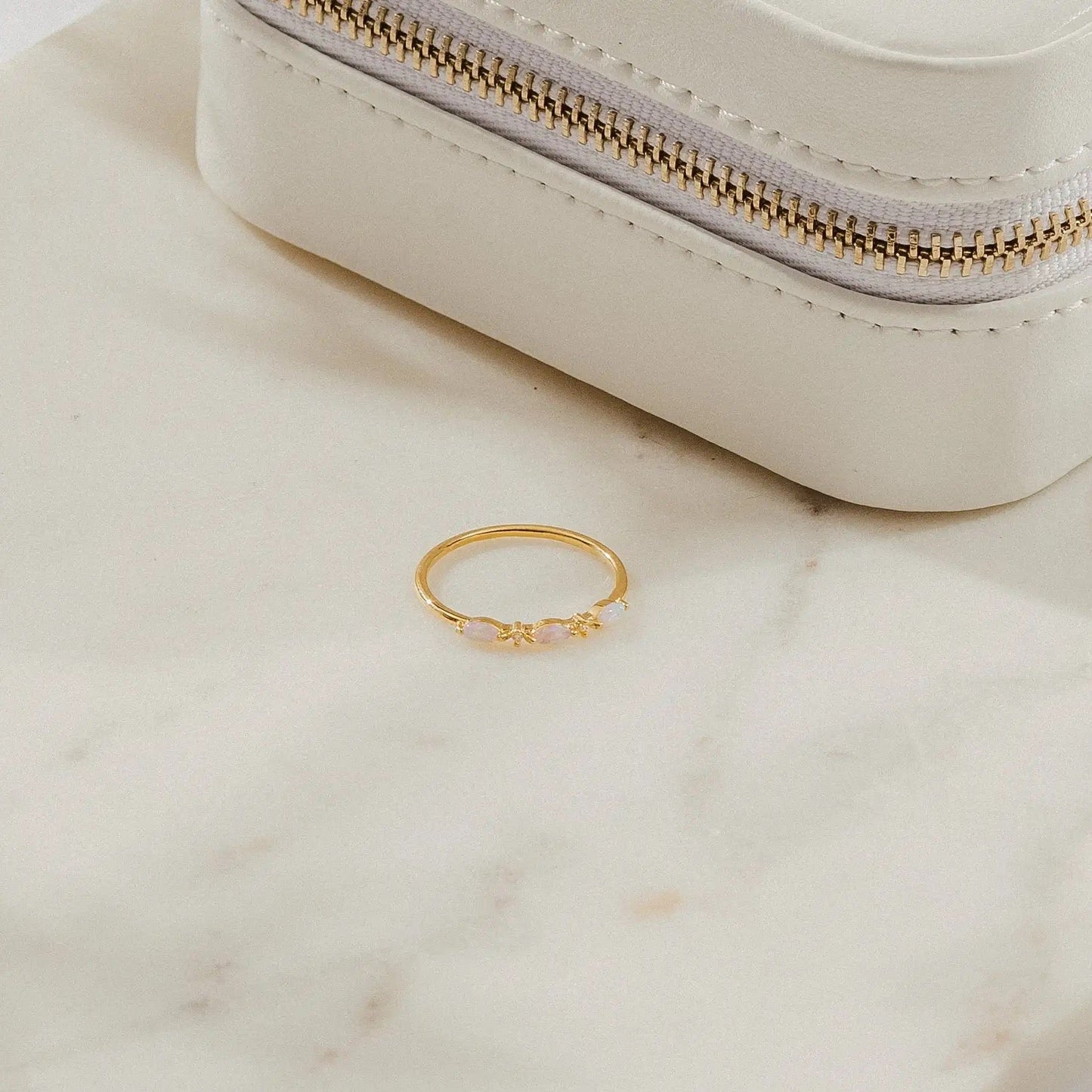 Fairy-inspired opal ring styling with dreamy aesthetic