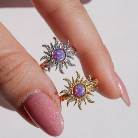Handmade Opal Ring in 925 Silver – Fairytale-Inspired Design