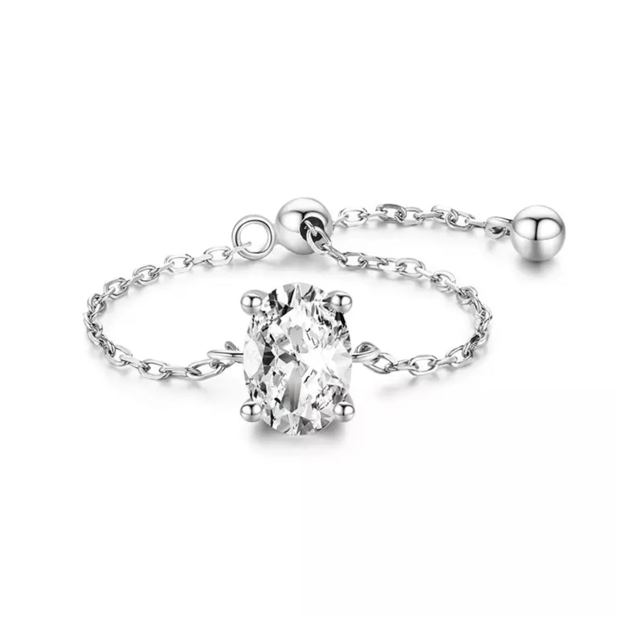 Original silver chain ring — perfect gift for her