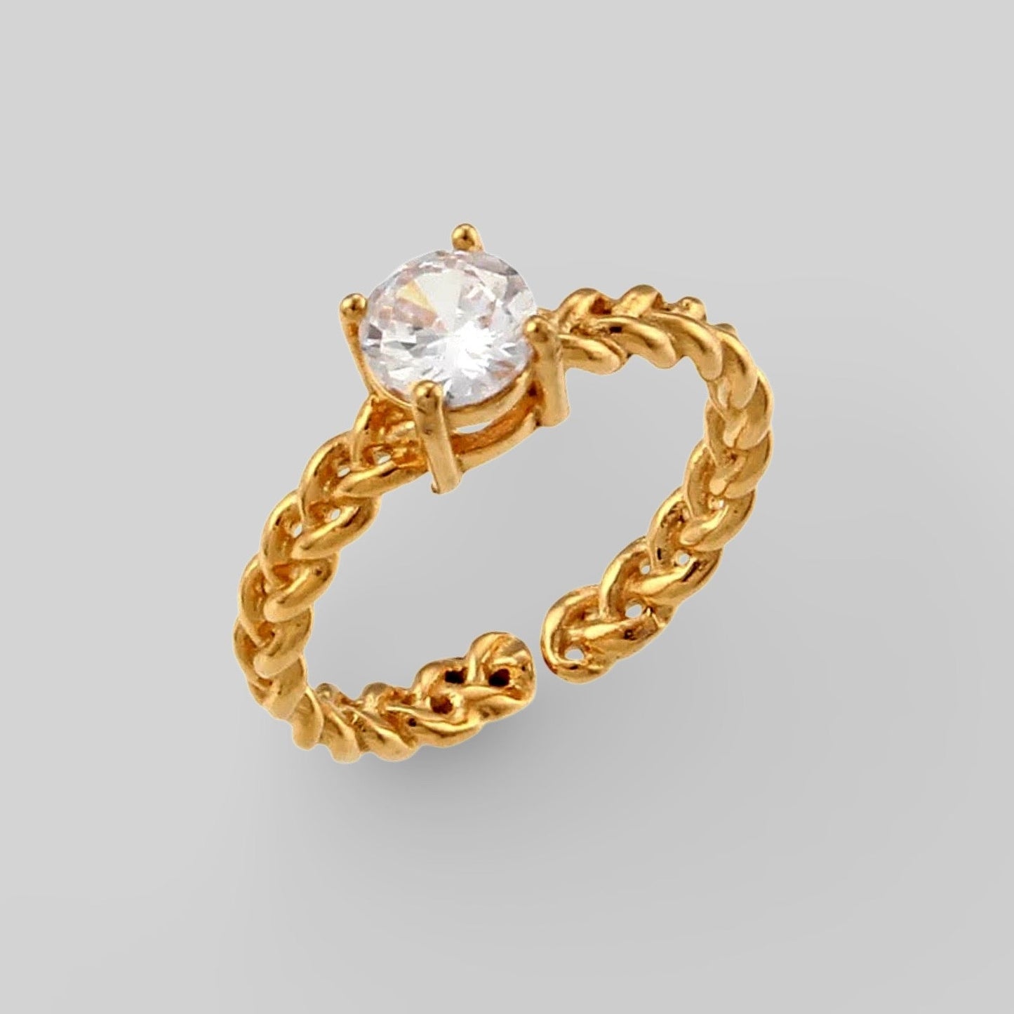 Romy ring glowing in natural sunlight