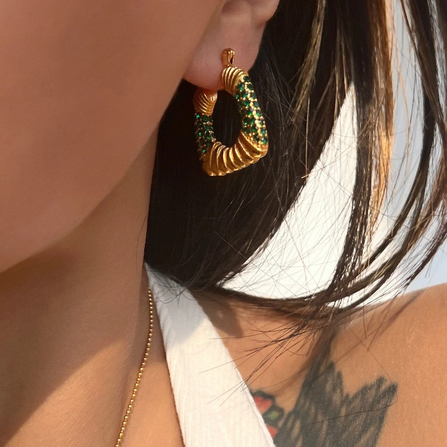 Stargirl hoop earrings in gift-ready packaging