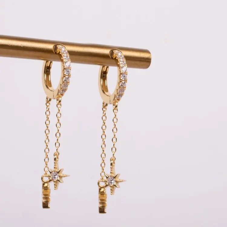 Starry Night earrings set – waterproof and anti-tarnish