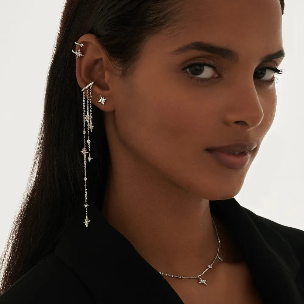 Starfall ear cuff tested under water – waterproof jewelry