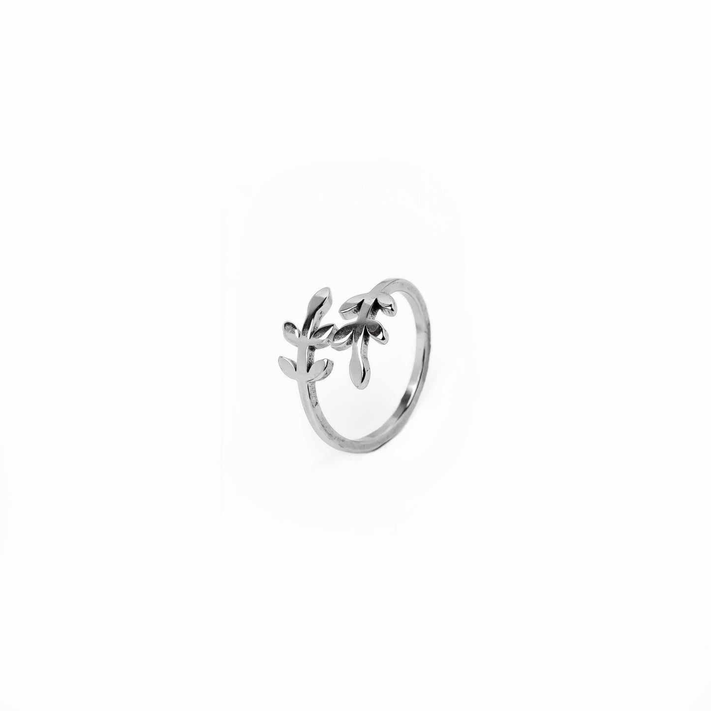 Wreaf Ring Silber – Vorderansicht