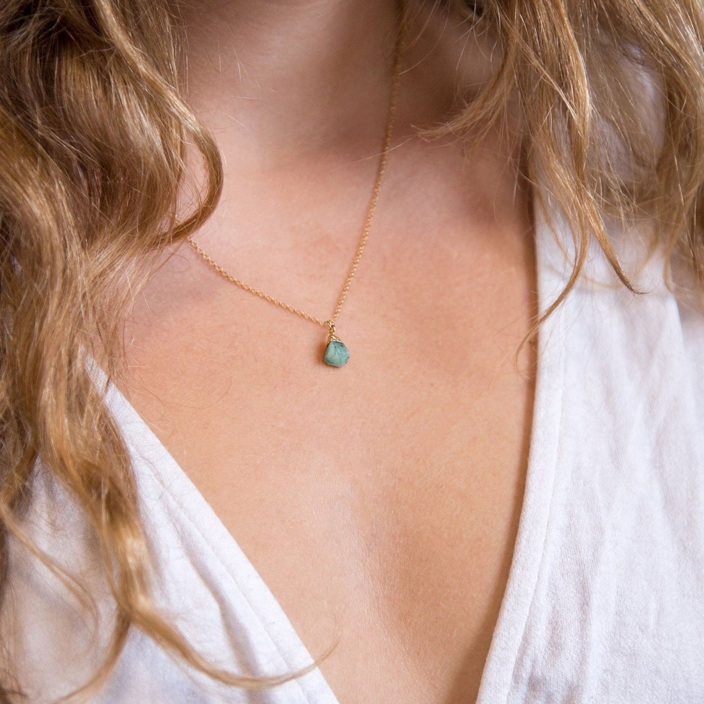 Unboxing zodiac birthstone necklace with packaging
