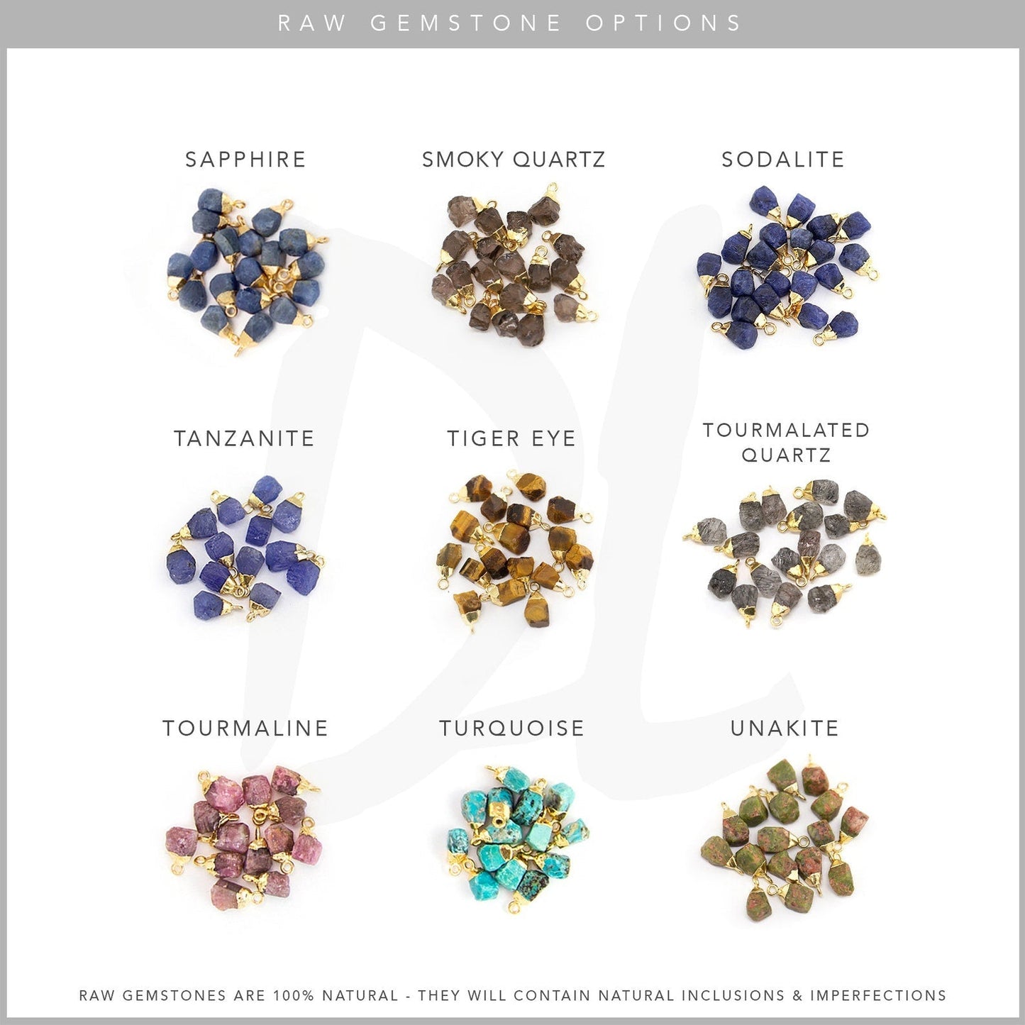 Zodiac necklace shown with matching birthstone meaning card