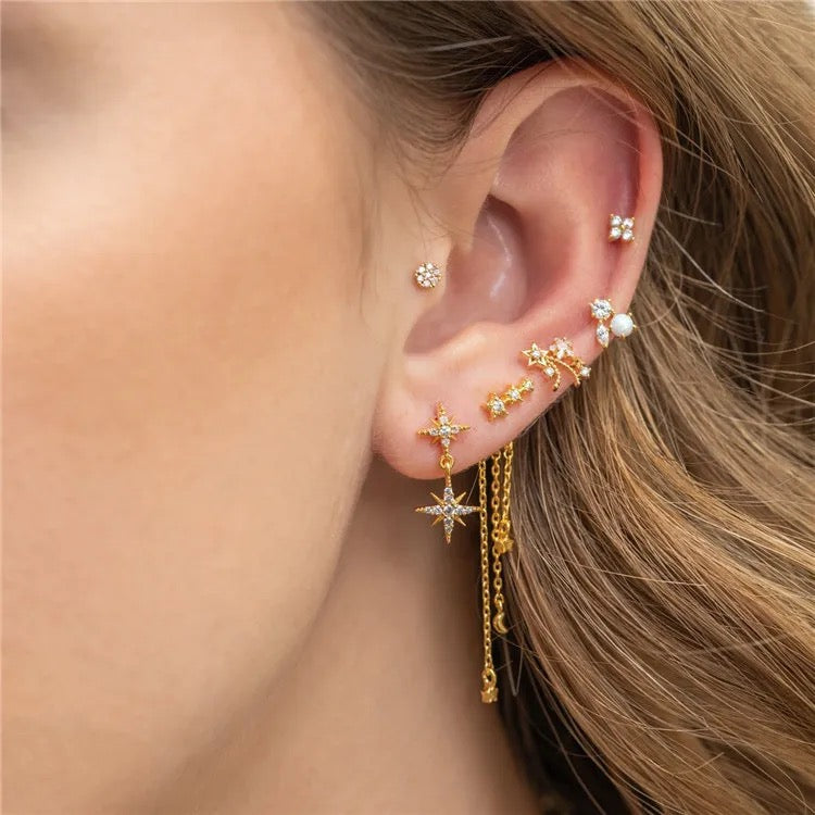 3 Chains Earrings