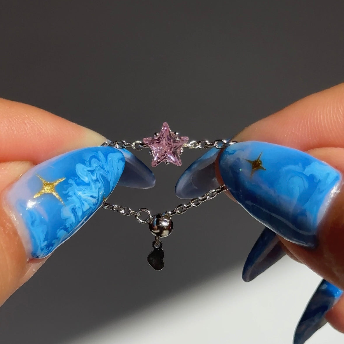 Star Chain Rings- Silver