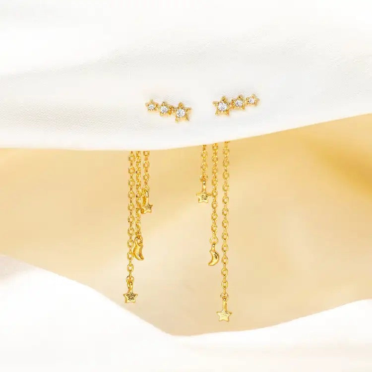 3 Chains Earrings