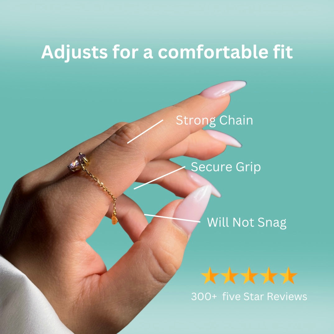 You + Me Pearl Chain Ring