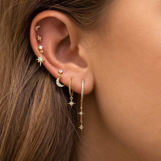 Starry Night Earrings Set no