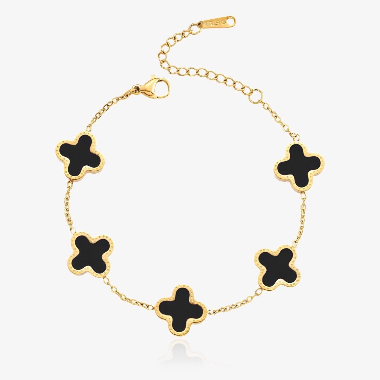 Clover Bracelet Black Shell