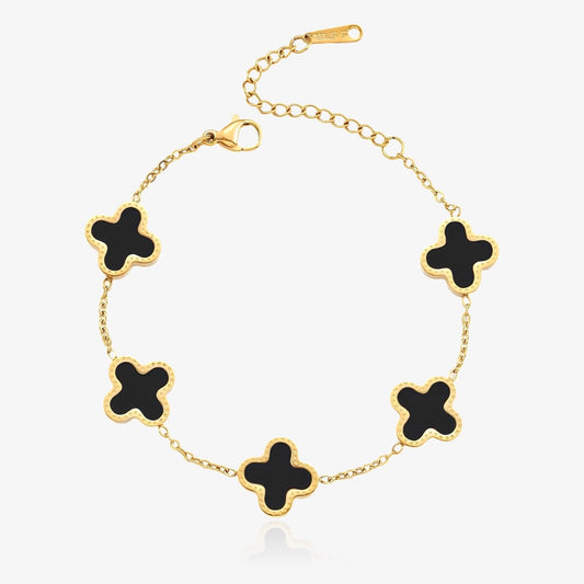 Clover Bracelet Black Shell
