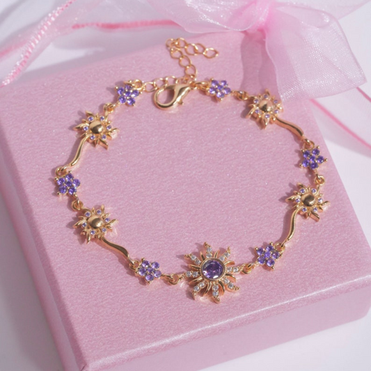 Purple Sunflower Bracelet – Rapunzel