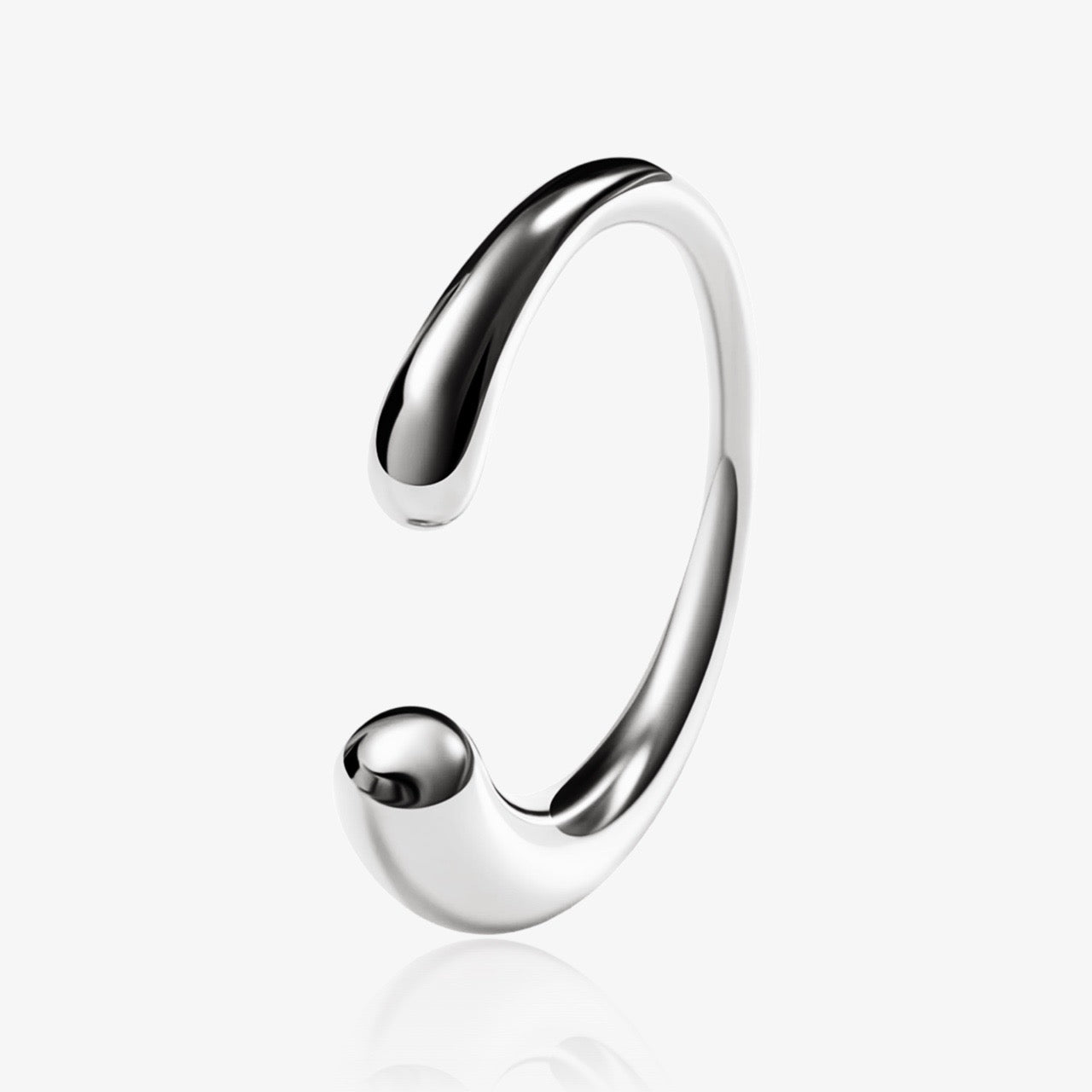Adjustable minimalist wrap ring worn on hand