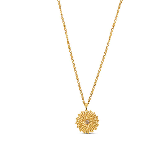 Albany Pendant Halskette Gold – Vorderansicht