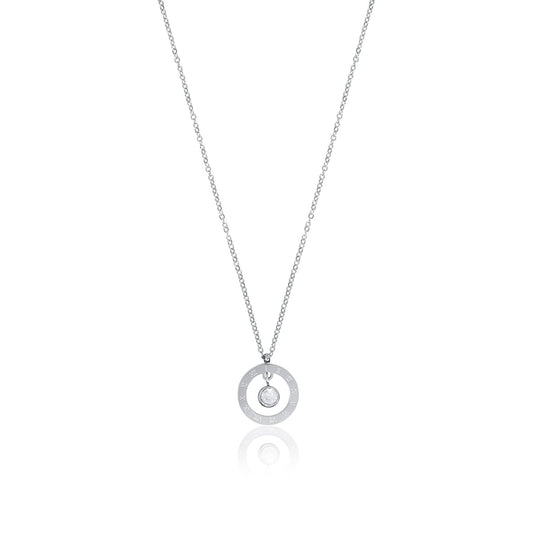 Alea Numeral Halskette Silber – Vorderansicht