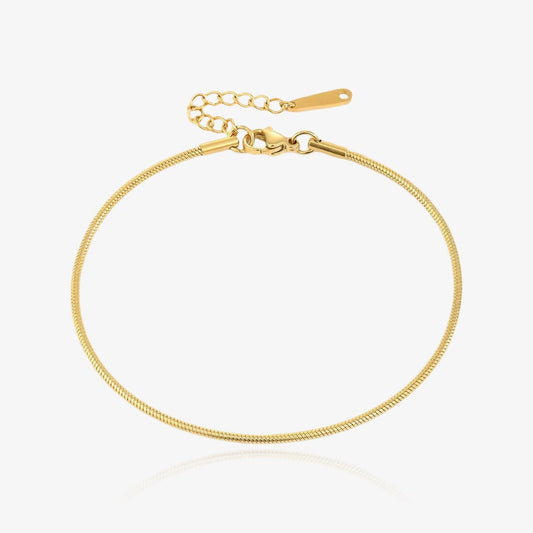 Waterproof gold chain anklet with summer shine – Loveness